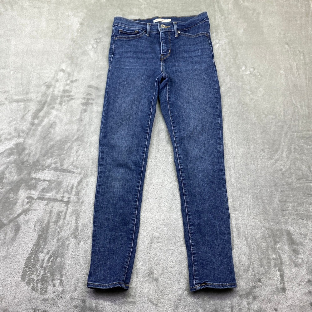 Levis 311 Shaping Skinny Jeans Womens Sz 27 Fits 25" Medium Wash Blue Denim
